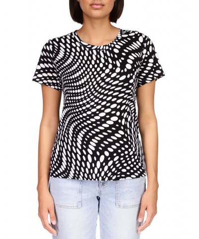 Women's The Perfect Printed T-Shirt Black $15.06 Tops