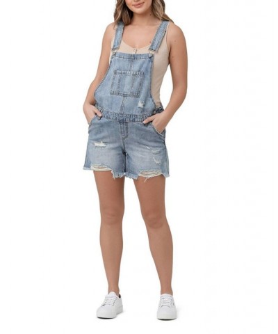 Denim Short Overalls Pale blue $44.77 Pants