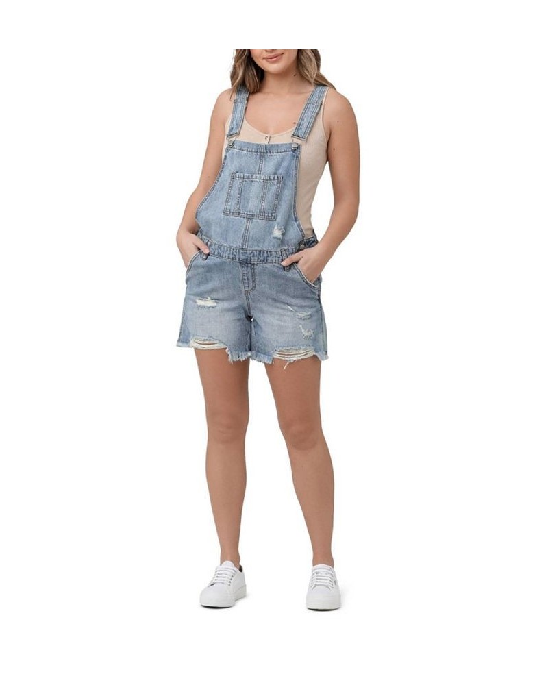 Denim Short Overalls Pale blue $44.77 Pants