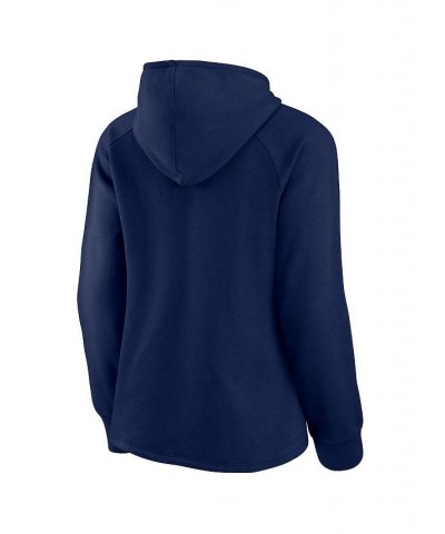 Women's Branded Navy Boston Red Sox Perfect Play Raglan Pullover Hoodie Navy $36.75 Sweatshirts