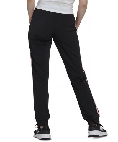 Women's Essentials Warm-Up Slim Tapered 3-Stripes Track Pants XS-4X Black/true Pink $23.19 Pants