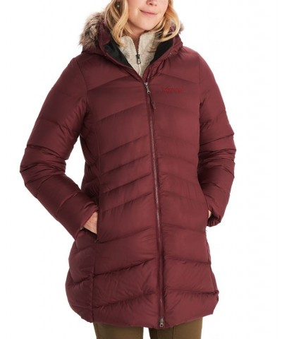 Women's Montreal Hooded Faux-Fur-Trim Coat Rose Gold $57.00 Coats