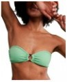 Juniors' Color Jam Ring Bandeau Bikini Top & Bottoms Green $27.00 Swimsuits