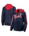 Women's Navy Philadelphia 76ers Top of the Key Foil Mesh Full-Zip Hoodie Navy $34.50 Sweatshirts