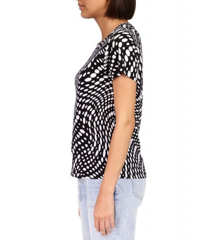 Women's The Perfect Printed T-Shirt Black $15.06 Tops