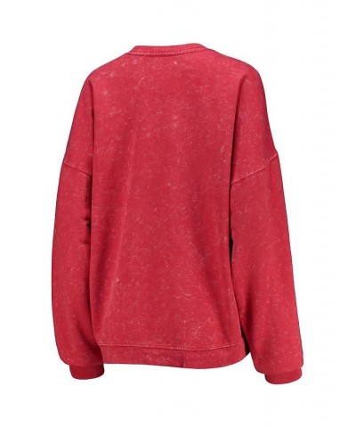 Women's Crimson Alabama Crimson Tide Garment Wash Oversized Vintage-Like Pullover Sweatshirt Crimson $30.55 Sweatshirts