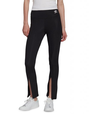 Women's Split-Hem Leggings Black $28.20 Pants