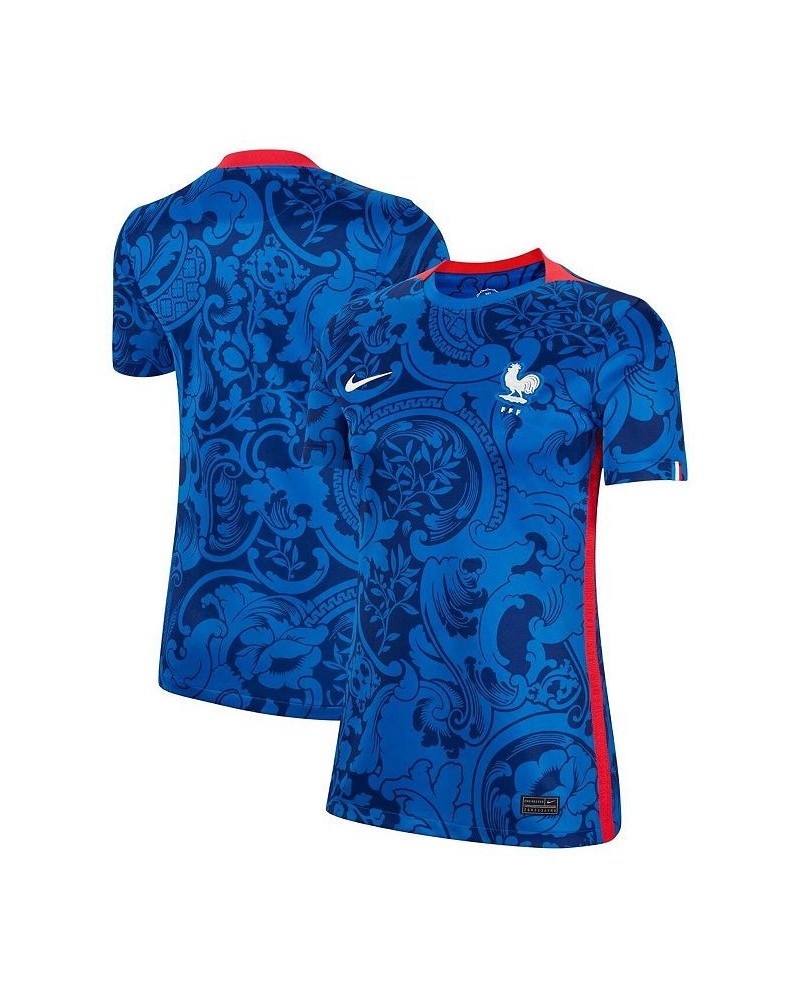 Women's Blue France Women's National Team 2022/23 Home Replica Blank Jersey Blue $42.55 Jersey