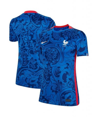 Women's Blue France Women's National Team 2022/23 Home Replica Blank Jersey Blue $42.55 Jersey