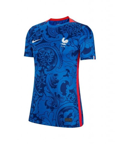 Women's Blue France Women's National Team 2022/23 Home Replica Blank Jersey Blue $42.55 Jersey