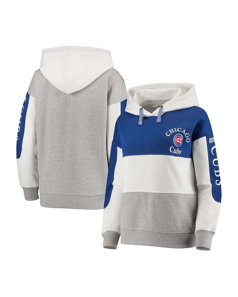 Women's Royal and Heathered Gray Chicago Cubs Rugby Pullover Hoodie Royal, Heathered Gray $39.50 Sweatshirts