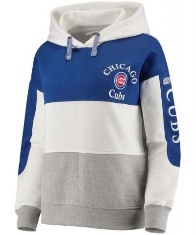 Women's Royal and Heathered Gray Chicago Cubs Rugby Pullover Hoodie Royal, Heathered Gray $39.50 Sweatshirts