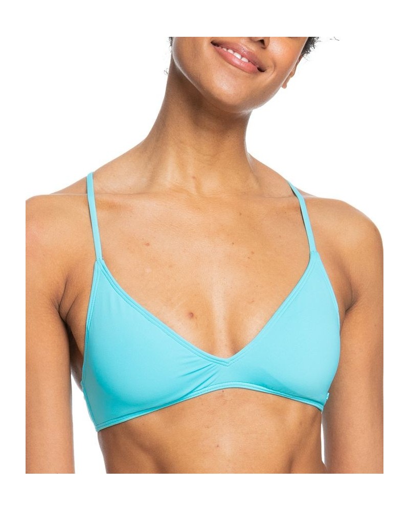 Juniors' Beach Classics Athletic Triangle Bikini Top & Tie Bikini Bottoms Pink $21.50 Swimsuits