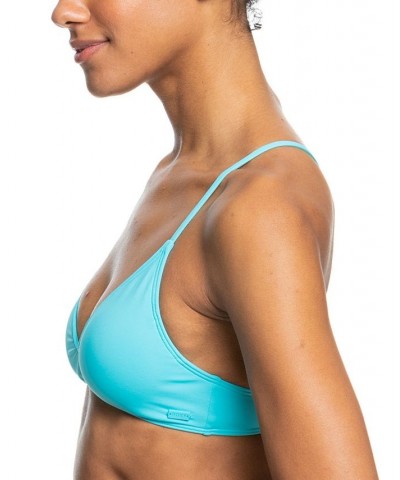 Juniors' Beach Classics Athletic Triangle Bikini Top & Tie Bikini Bottoms Pink $21.50 Swimsuits