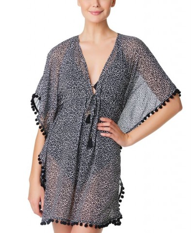 Women's Let's Get Loud Cover-Up Caftan Black $38.00 Swimsuits