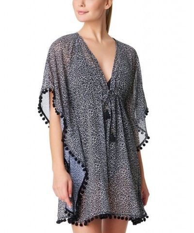 Women's Let's Get Loud Cover-Up Caftan Black $38.00 Swimsuits