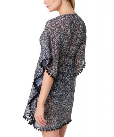 Women's Let's Get Loud Cover-Up Caftan Black $38.00 Swimsuits