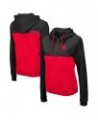 Women's Black and Red Nebraska Huskers Aidan Half-Zip Hoodie Black $27.60 Sweatshirts