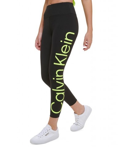 Women's Jumbo Logo High-Waist Leggings Black $20.27 Pants