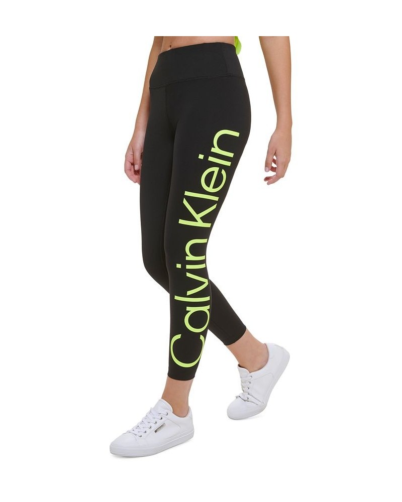 Women's Jumbo Logo High-Waist Leggings Black $20.27 Pants