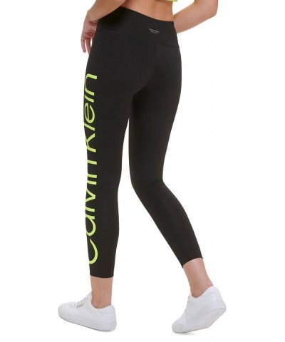 Women's Jumbo Logo High-Waist Leggings Black $20.27 Pants