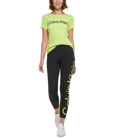 Women's Jumbo Logo High-Waist Leggings Black $20.27 Pants