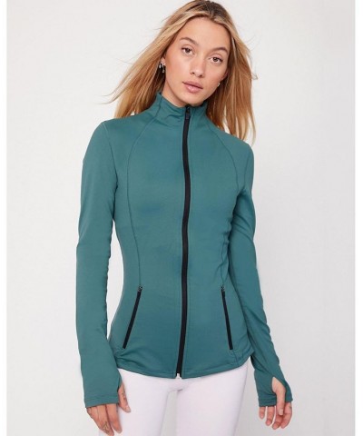 Gen XYZ Zip Up Track Jacket for Women Mediterranea green $56.64 Jackets