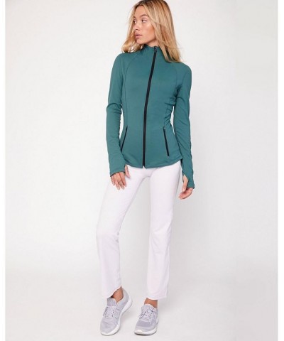 Gen XYZ Zip Up Track Jacket for Women Mediterranea green $56.64 Jackets