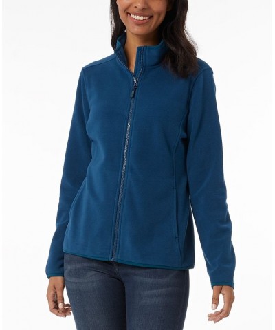 Women's Fleece Full Zip Blue $13.13 Tops