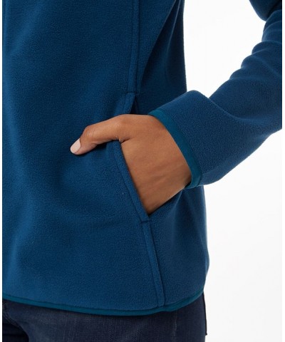 Women's Fleece Full Zip Blue $13.13 Tops