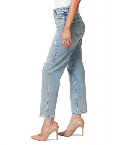 Women's Spotlight Distressed Cotton Straight-Leg Jeans Twilight Wash $20.03 Jeans