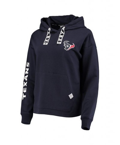 Women's Navy Houston Texans Staci Pullover Hoodie Navy $42.89 Sweatshirts