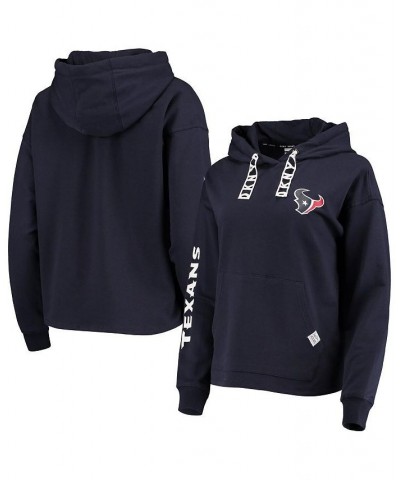 Women's Navy Houston Texans Staci Pullover Hoodie Navy $42.89 Sweatshirts