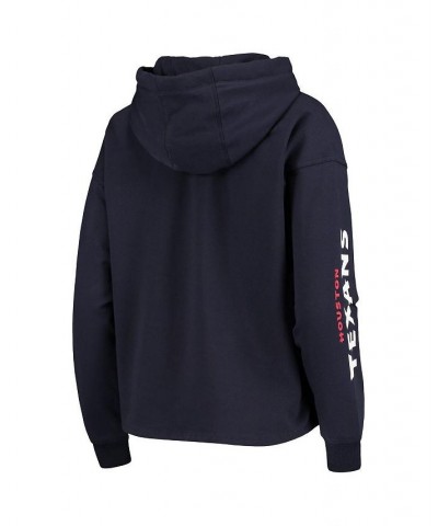 Women's Navy Houston Texans Staci Pullover Hoodie Navy $42.89 Sweatshirts