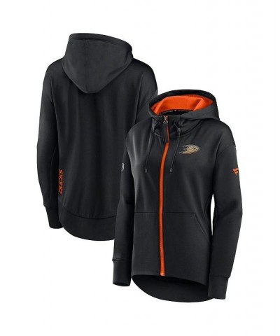 Women's Branded Black Anaheim Ducks Authentic Pro Rink Full-Zip Hoodie Black $51.99 Sweatshirts