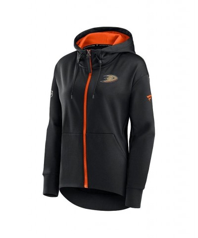 Women's Branded Black Anaheim Ducks Authentic Pro Rink Full-Zip Hoodie Black $51.99 Sweatshirts