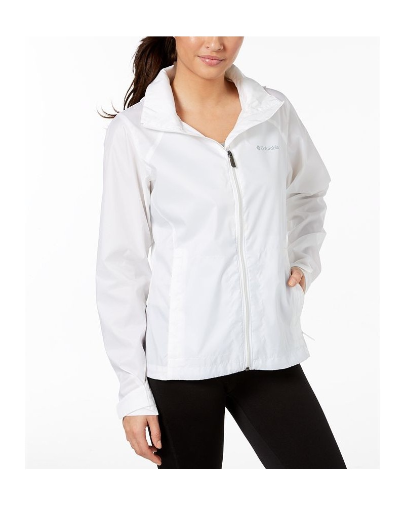 Women's Switchback Waterproof Packable Rain Jacket XS-3X White $31.79 Jackets