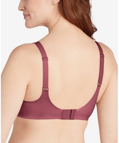 Comfort Revolution Soft Touch Perfect T-Shirt Wireless Bra DF3460 Rustic Berry Red $15.80 Bras