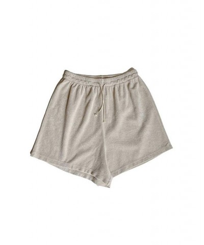 Women's Maternity Soft Organic Cotton Terry Short Ecru $41.82 Shorts