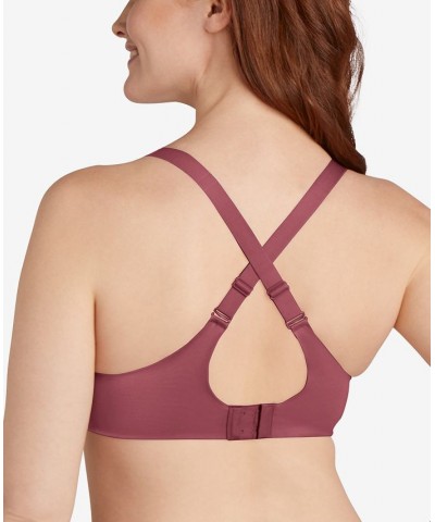 Comfort Revolution Soft Touch Perfect T-Shirt Wireless Bra DF3460 Rustic Berry Red $15.80 Bras