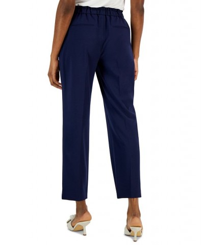 Women's Pull-On Drawstring-Waist Pants Midnight Navy $53.41 Pants