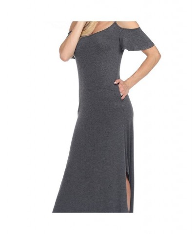 Plus Size Maternity Lexi Maxi Dress Charcoal $32.40 Dresses