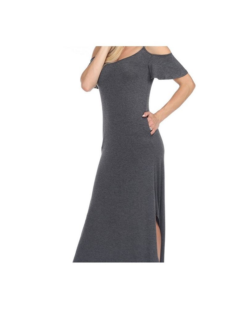 Plus Size Maternity Lexi Maxi Dress Charcoal $32.40 Dresses