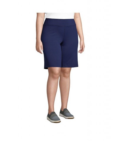 Women's Plus Size Active Relaxed Shorts Blue $27.07 Shorts