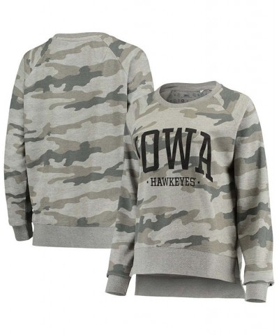 Women's Camo Iowa Hawkeyes Stockbridge Pullover Sweatshirt Camo $31.20 Sweatshirts