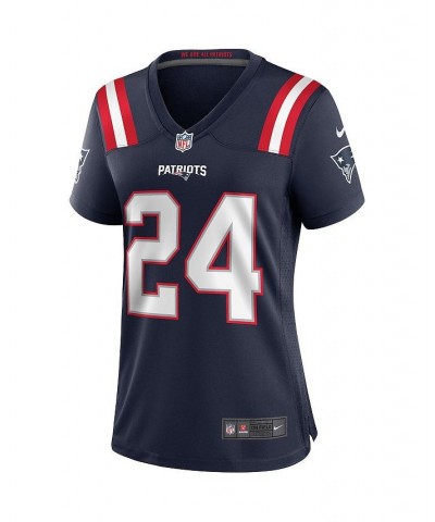 Women's Ty Law Navy New England Patriots Game Retired Player Jersey Navy $64.40 Jersey