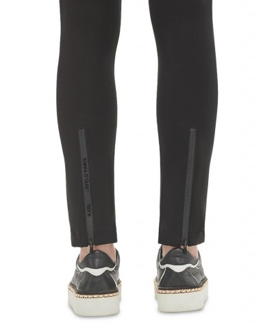 Women's Zip-Detail Pull-On Pants Black $49.75 Pants