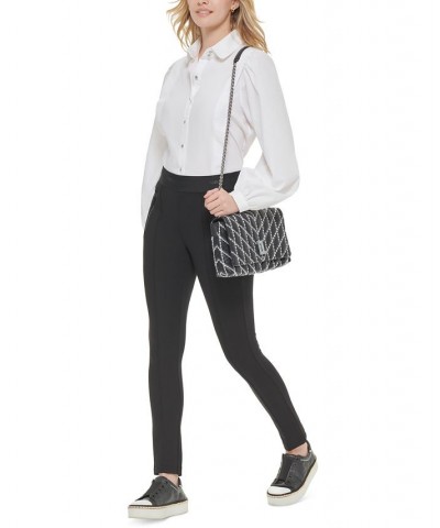 Women's Zip-Detail Pull-On Pants Black $49.75 Pants