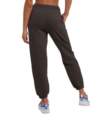 Women's Acid Wash Oversized Fleece Sweatpants Black $27.50 Pants