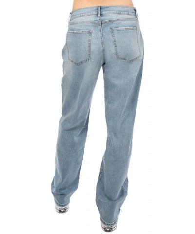 Juniors' Low-Rise Baggy Faded Jeans Dark Wash $29.64 Jeans